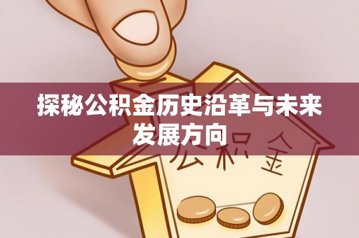 祁门探秘公积金历史沿革与未来发展方向
