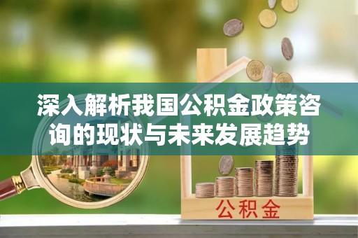 祁门深入解析我国公积金政策咨询的现状与未来发展趋势