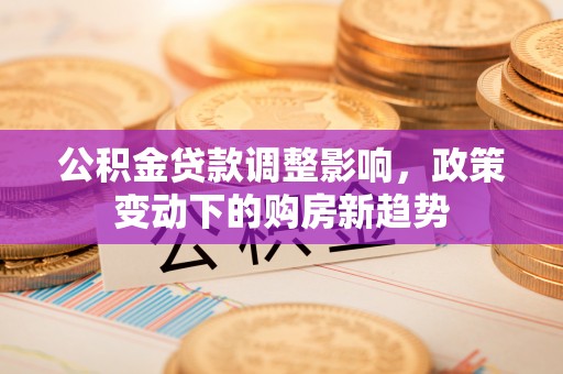 祁门公积金贷款调整影响，政策变动下的购房新趋势